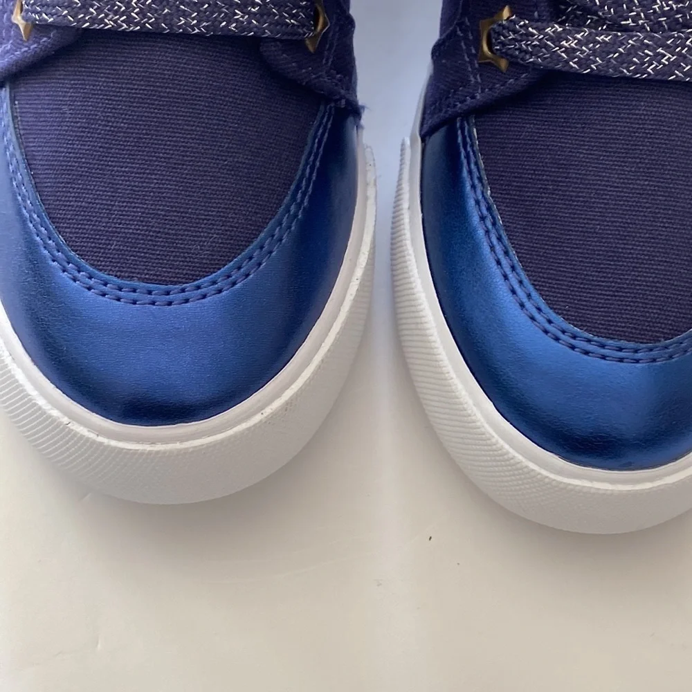 Brand New Gymboree Cosmic Club Blue  High Tops Sneakers  Boys Size 2